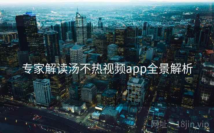 专家解读汤不热视频app全景解析