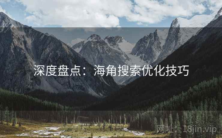 深度盘点：海角搜索优化技巧